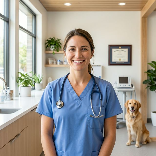 Veterinaria sonriente